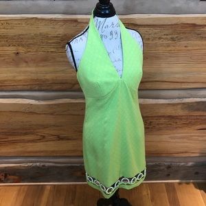 Laundry Lime Green Halter Dress